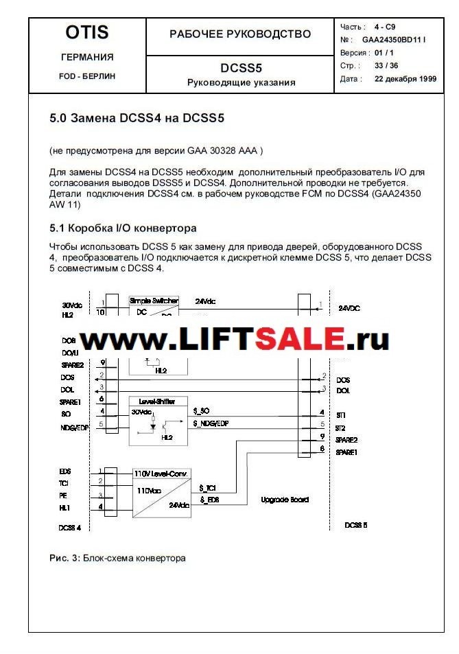 Полупроводниковый преобразователь DCSS 5 OTIS DCSS VE GJA24350 BD11 купить в "ЛИФТ СЕЙЛ"  купить в "ЛИФТ СЕЙЛ"