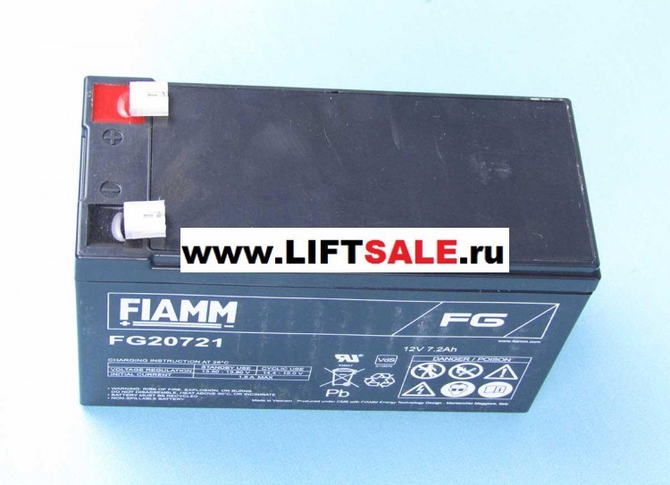 Батарея аккумуляторная, FIAMM, FG 20721, 12В 7,2Ач  купить в "ЛИФТ СЕЙЛ"