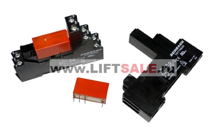 Реле SCHRACK RTE24024 / 24VDC (колодка YRT78626) купить в "ЛИФТ СЕЙЛ"