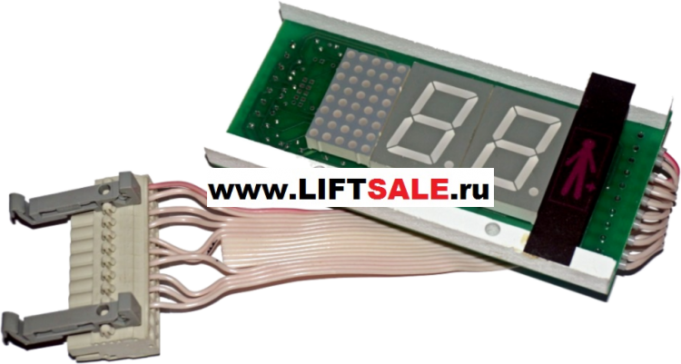Индикатор лифтовый кабинный ИЛК-83 Плата ZAA25140CAA2 зелёная подсветка, 7-ми сегментный MCS-220 купить в "ЛИФТ СЕЙЛ"  купить в "ЛИФТ СЕЙЛ"
