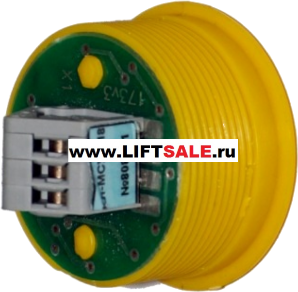 Кнопка Белая-КЛ-300-046 (реверс) Кнопка Жёлтая КЛ-МСУ-018 (звонок) купить в "ЛИФТ СЕЙЛ"  купить в "ЛИФТ СЕЙЛ"